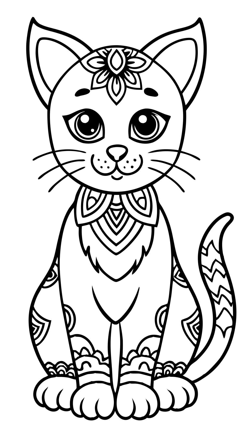 free cat coloring pages printable